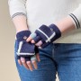 Women's/children's winter phone gloves - black