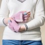 Women's/children's winter telephone gloves - pink
