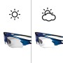 Rockbros 10069 UV400 Cycling Glasses - Blue