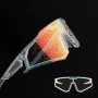 Rockbros SP291 photochromic UV400 cycling glasses - white