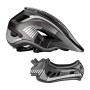 Rockbros TT-32SBTG-M children&amp;amp;#39;s bicycle helmet with removable chinbar, size M - gray