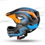 Rockbros TT-32SOBL-M children&amp;amp;#39;s bicycle helmet with removable chinbar, size M - black and orange
