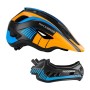 Rockbros TT-32SOBL-S Children&amp;amp;#39;s Bike Helmet with Detachable Chin Size S - Black and Orange