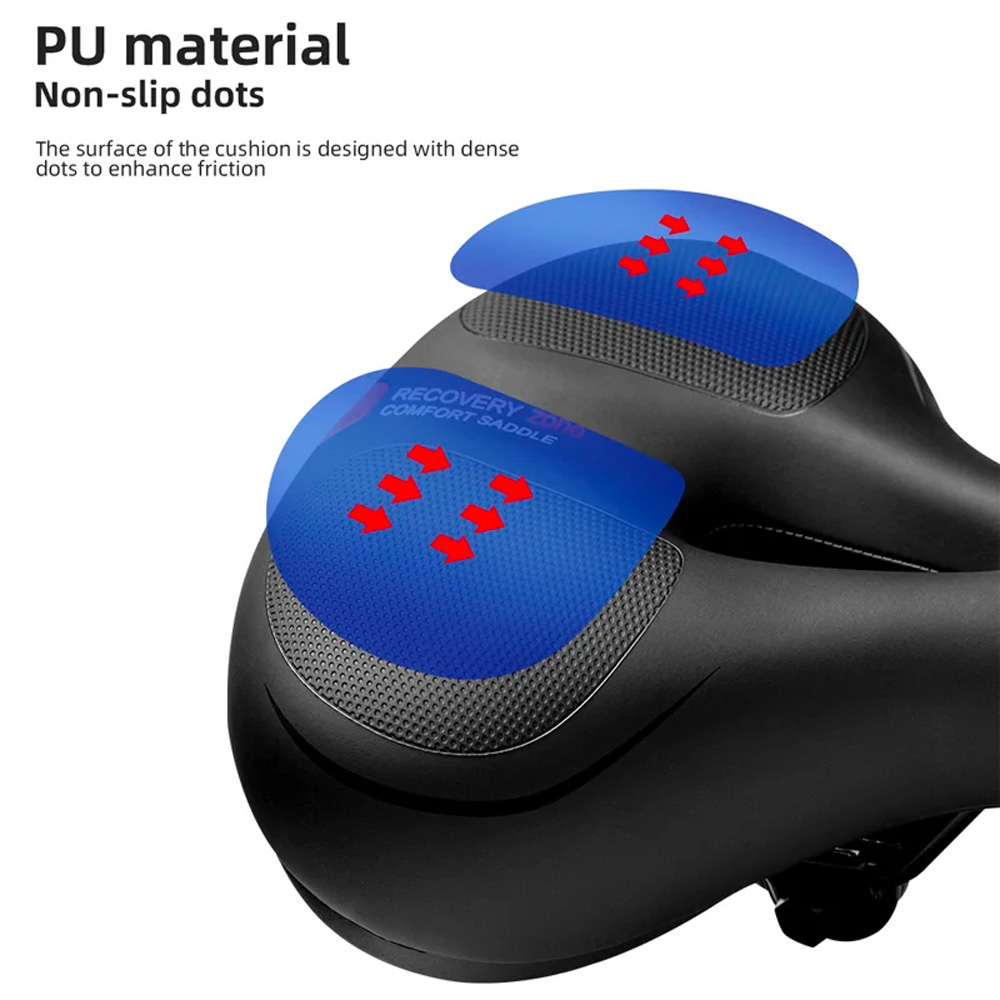 Rockbros AQ-6090B bicycle saddle - black and blue