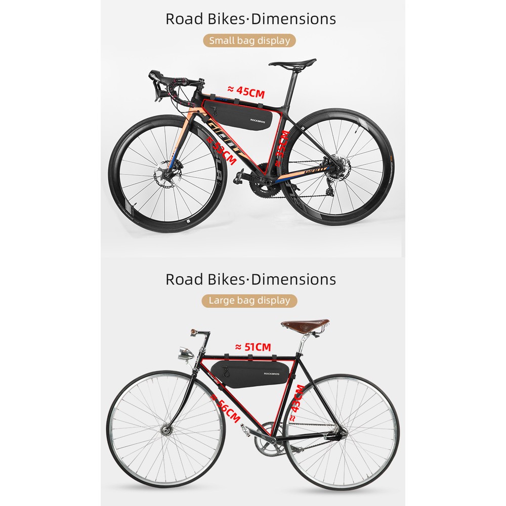 Rockbros AS-043 Velcro Bicycle Bag 3l - Black