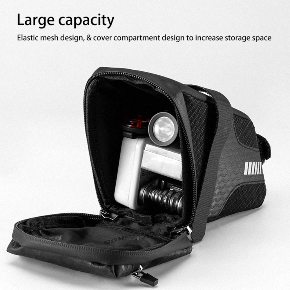 Rockbros C29-BK waterproof bicycle bag under the saddle - black