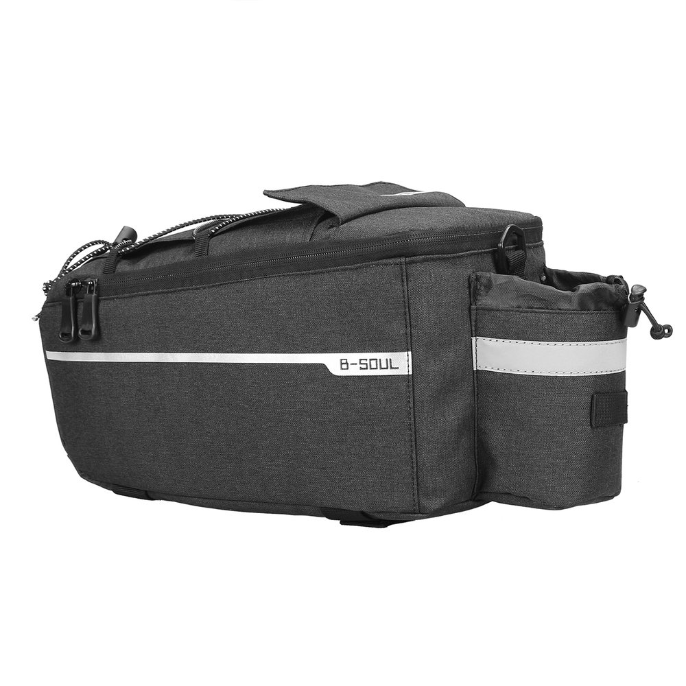 WYA26Y0S Thermal Bike Pannier Bag with Shoulder Strap - Black
