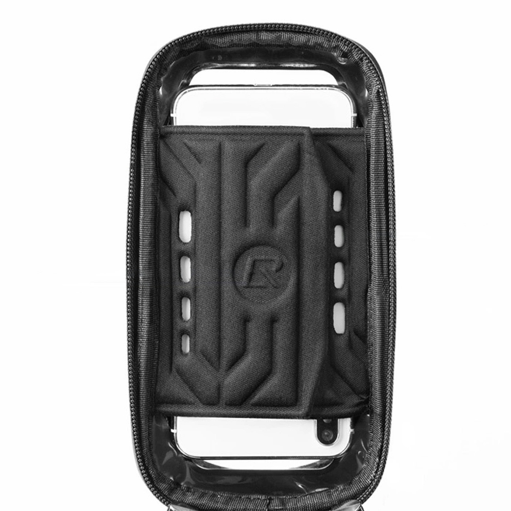 Rockbros B68 Bike Pannier for Frame, Armored, with Phone Pocket and Cover, 1.7L - Black