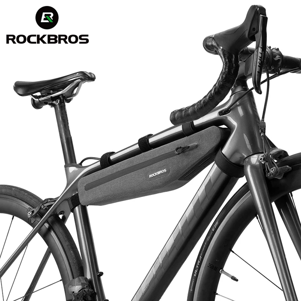Rockbros AS-052 waterproof bicycle bag for frame - gray