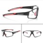 Rockbros SP216BK photochromic UV400 cycling glasses - black and red