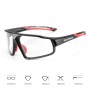 Rockbros SP216BK photochromic UV400 cycling glasses - black and red