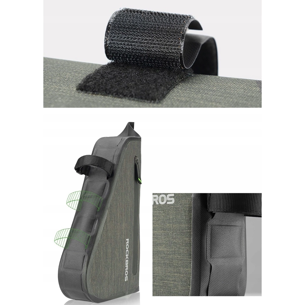 Rockbros AS-017 bicycle frame bag 5 l - dark green