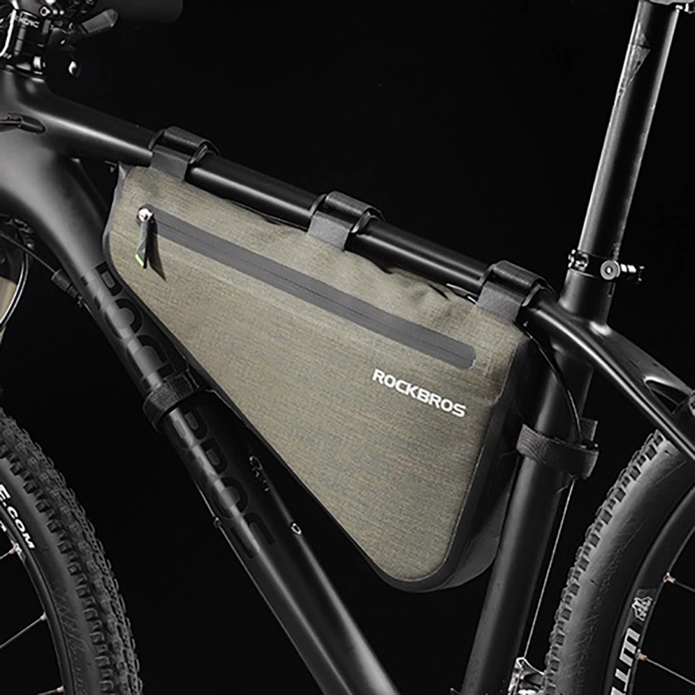 Rockbros AS-017 bicycle frame bag 5 l - dark green