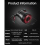 Rockbros Q5 Rear Bike Light with Intelligent Stop System - Black