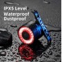 Rockbros Q3 Rear Bike Light with Smart Stop System - Black