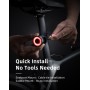Rockbros Q3 Rear Bike Light with Smart Stop System - Black