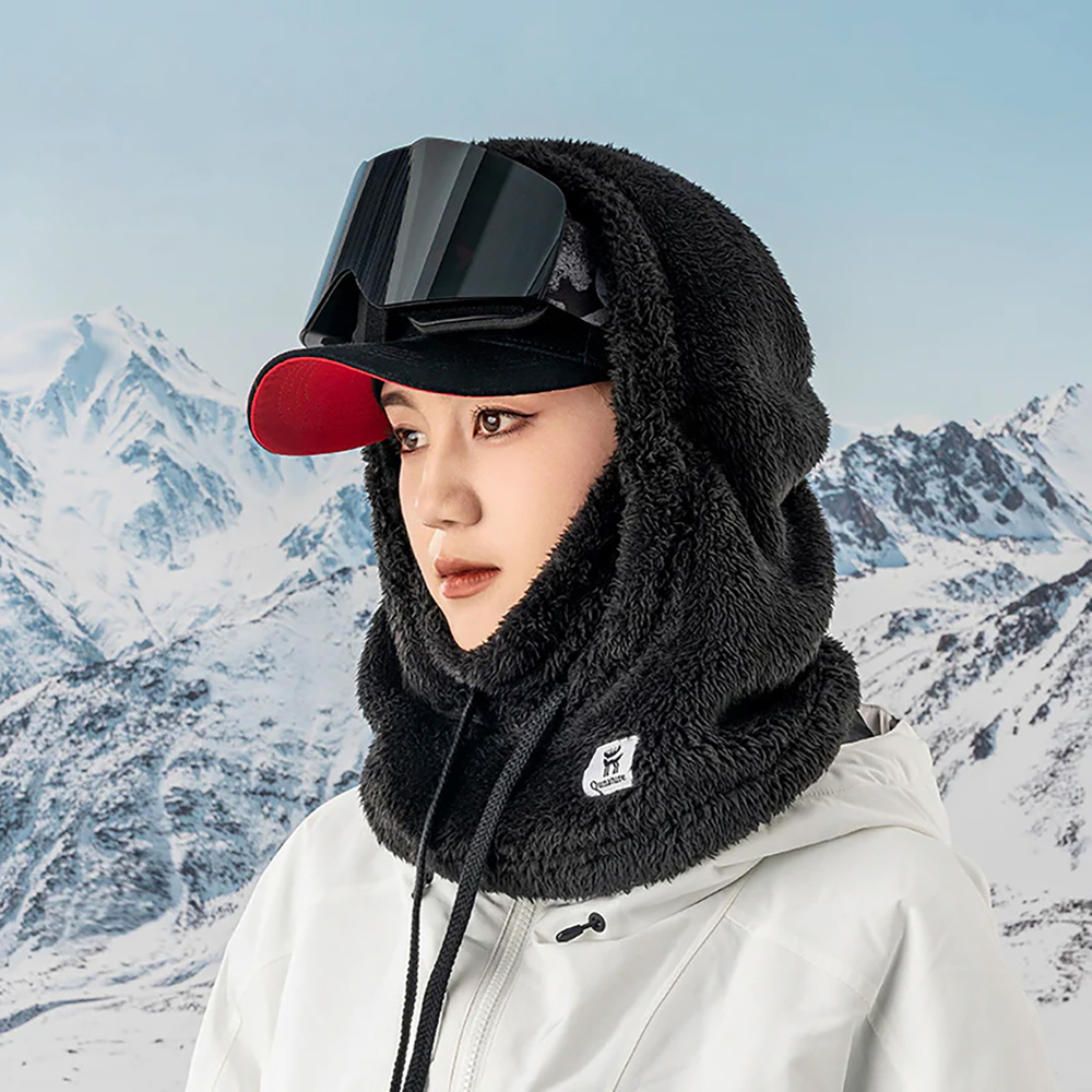 Qunature Arctic Velvet Ski Balaclava Size L - Black