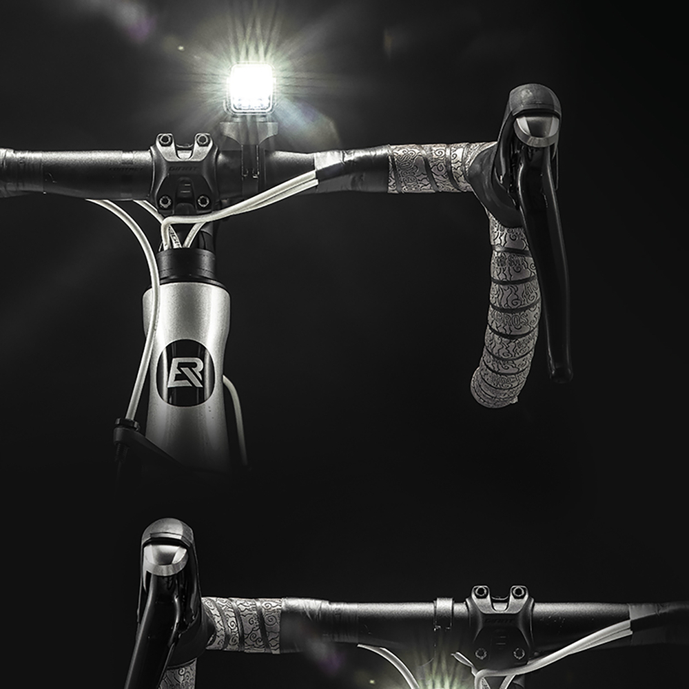 Rockbros 24610002001 Front Bike Light 1000 lm + USB-C - USB-A Cable - Black