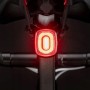 Rockbros Q2S LED Rear Bike Light with Smart Stop System + USB-C - USB-A Cable - Black