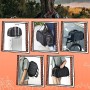 Rockbros 30140028001 transport bicycle bag for cats and dogs - black