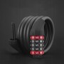 Rockbros RKS507-1BK bicycle lock with combination 1.8 m - black