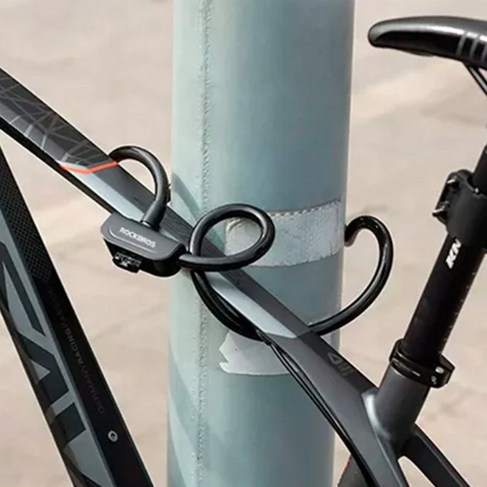 Rockbros RKS515-BK bicycle lock with 1.1 m key - black