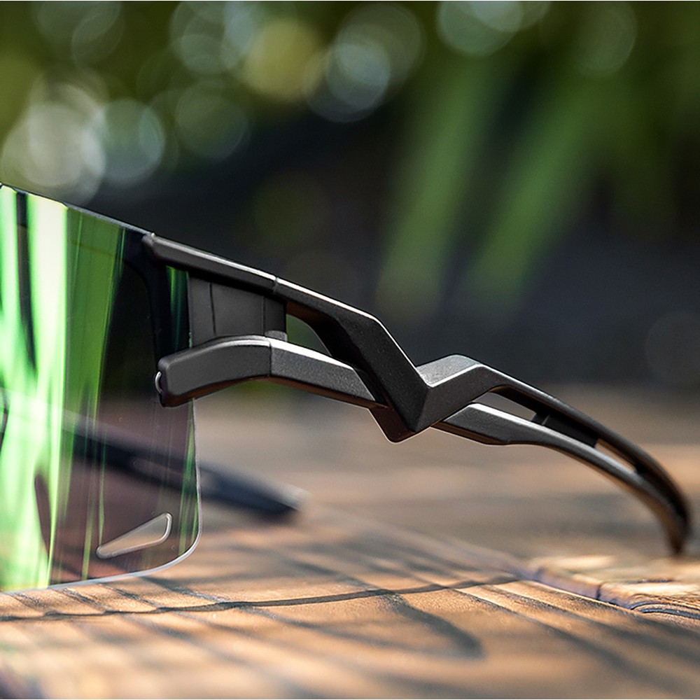 Rockbros Cycling Glasses Photochromic, with UV Protection and Corrective Insert - Transparent Black