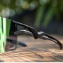 Rockbros Cycling Glasses Photochromic, with UV Protection and Corrective Insert - Transparent Black