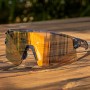 Rockbros Cycling Glasses Photochromic, with UV Protection and Corrective Insert - Transparent Black