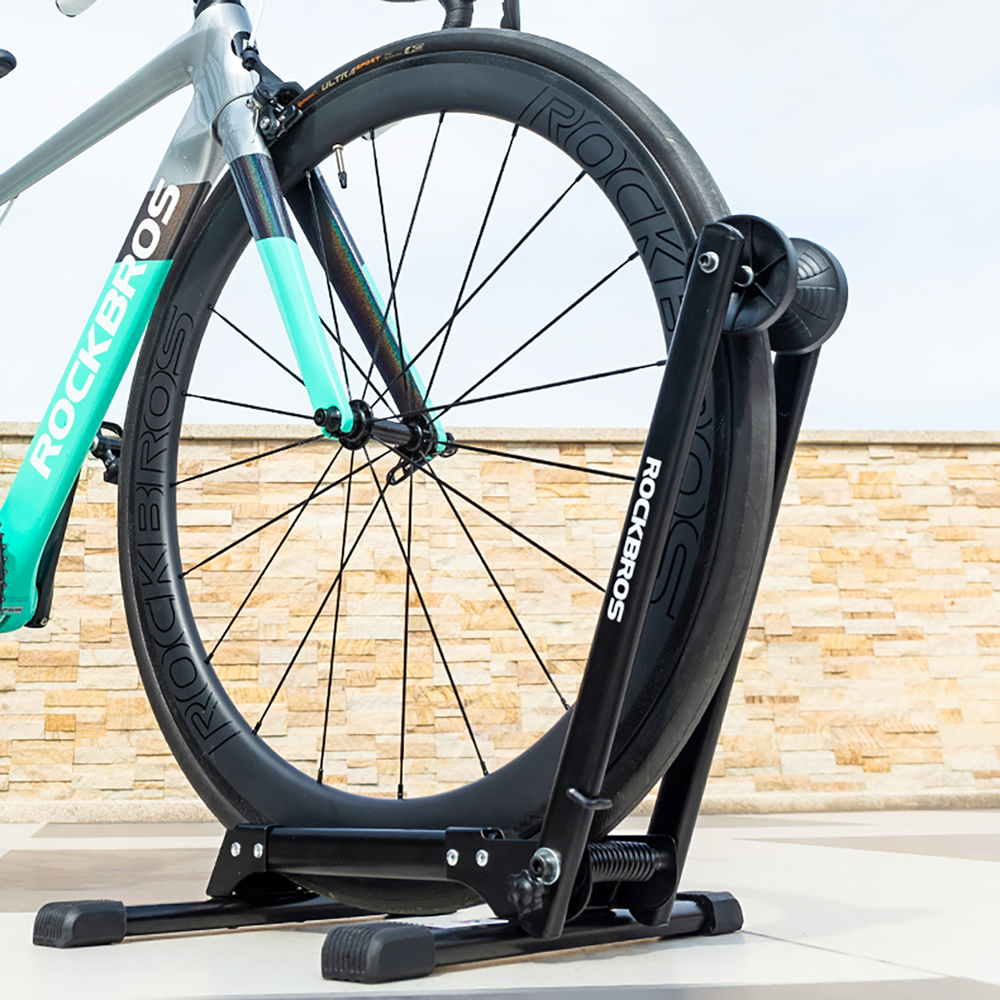 Rockbros 27210001001 Folding Bicycle Stand - Black