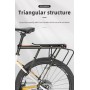 Rockbros 33210004001 bicycle rack with shelf - black