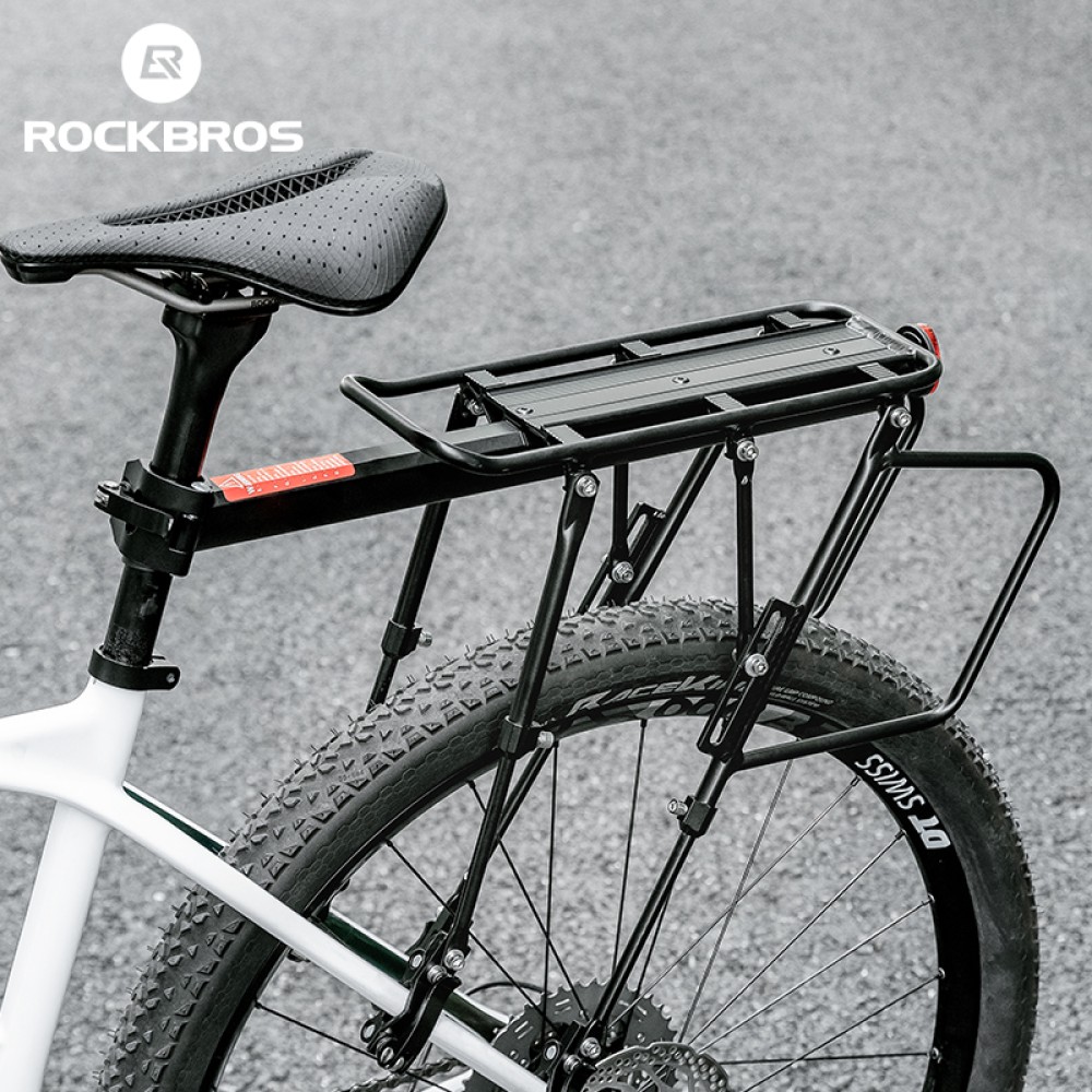 Rockbros 33210004001 bicycle rack with shelf - black