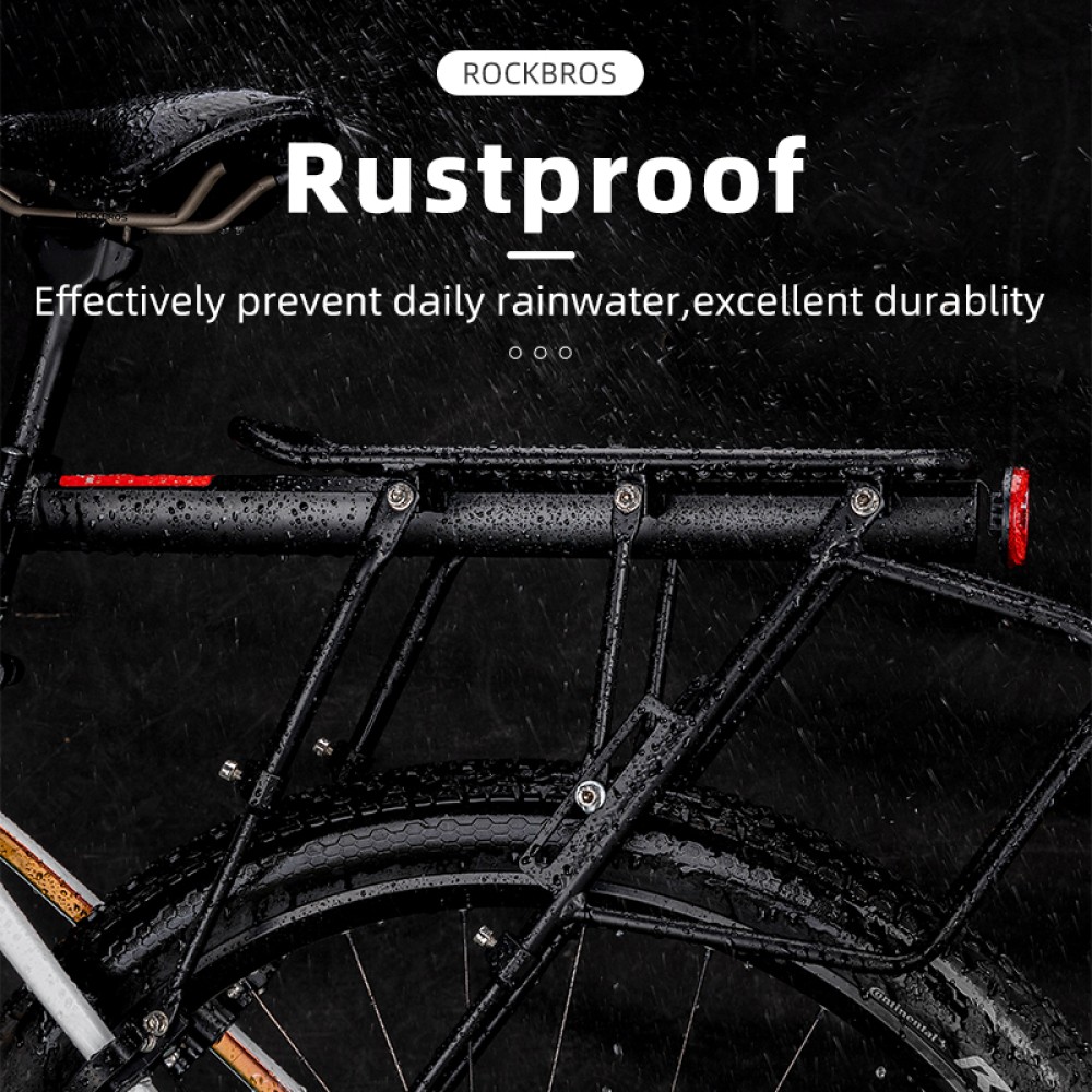 Rockbros 33210004001 bicycle rack with shelf - black