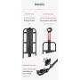 Rockbros 33210004001 bicycle rack with shelf - black