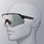 Rockbros Polarized Cycling Glasses with UV Protection and Corrective Insert - Gray