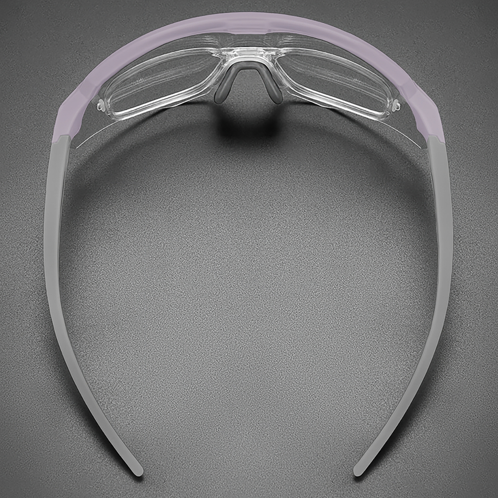 Rockbros Polarized Cycling Glasses with UV Protection and Corrective Insert - Purple