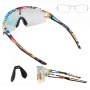 Rockbros Photochromic Cycling Glasses with UV Protection and Corrective Insert - Multicolor