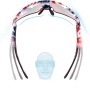 Rockbros Cycling Glasses Photochromic with UV Protection and Corrective Insert 14120008002 - USA Pattern - White