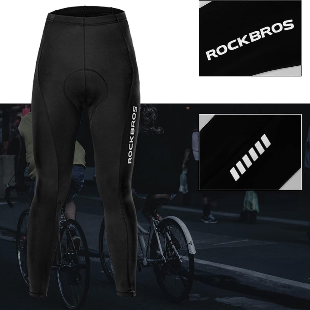 Rockbros RK2004M Breathable Cycling Pants with M Pad - Black