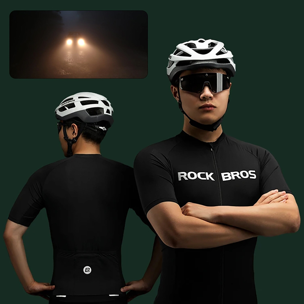 Rockbros 15120002007 Short Sleeve Cycling Jersey XXXXL - Black