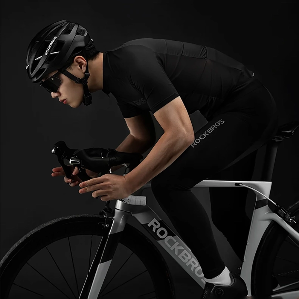 Rockbros 15120002007 Short Sleeve Cycling Jersey XXXXL - Black