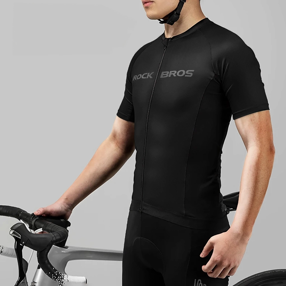 Rockbros 15120002007 Short Sleeve Cycling Jersey XXXXL - Black