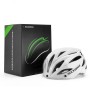 Rockbros Bike Helmet with Visor, Detachable UV Protective Goggles, Unisex - Black/Brown