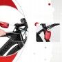 Rockbros 32420981001 bicycle lock with retractable cable - red