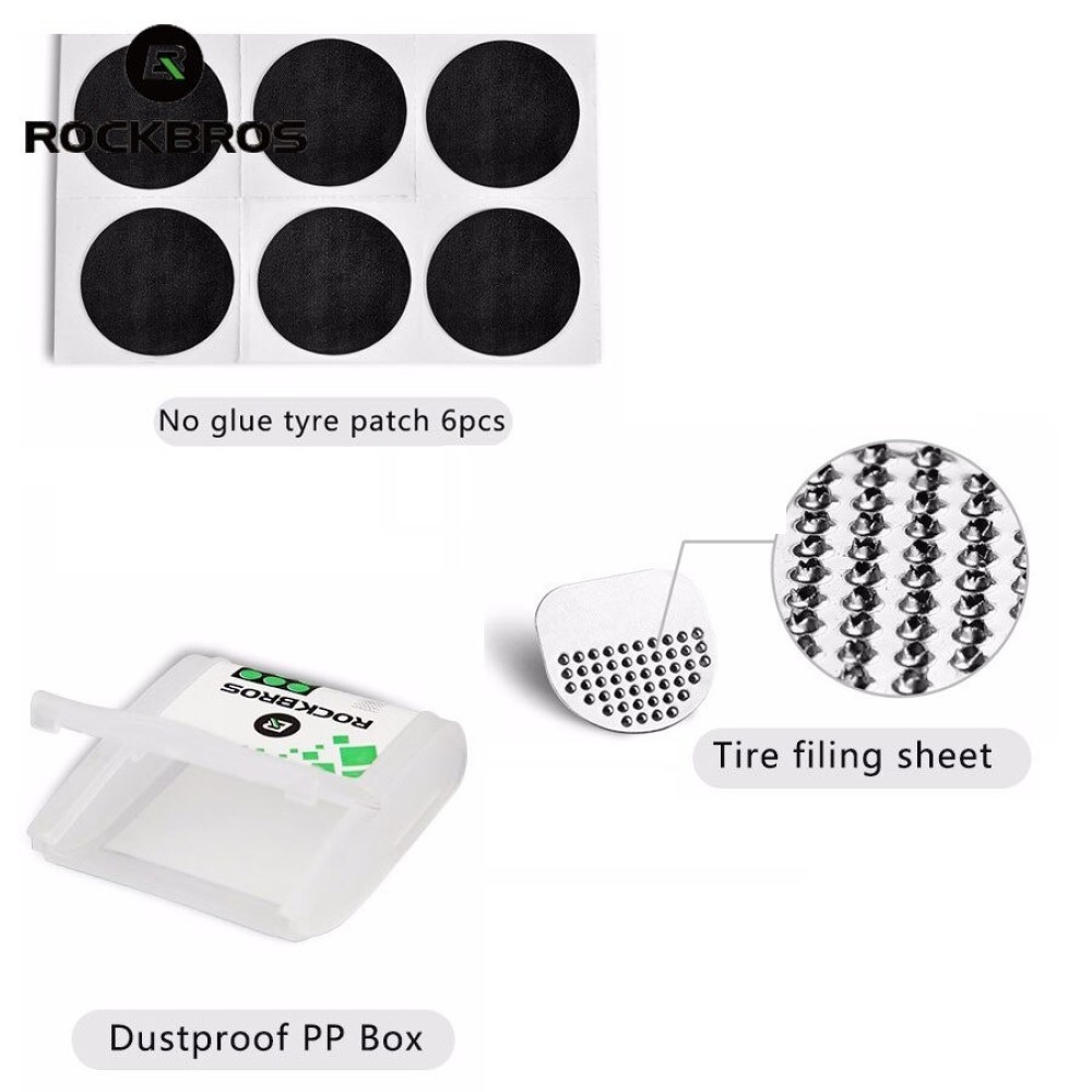 Rockbros GJ2001 repair kit for bicycle inner tubes - translucent