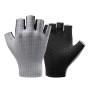 Rockbros Breathable Short Finger Cycling Gloves, Size: L - Gray