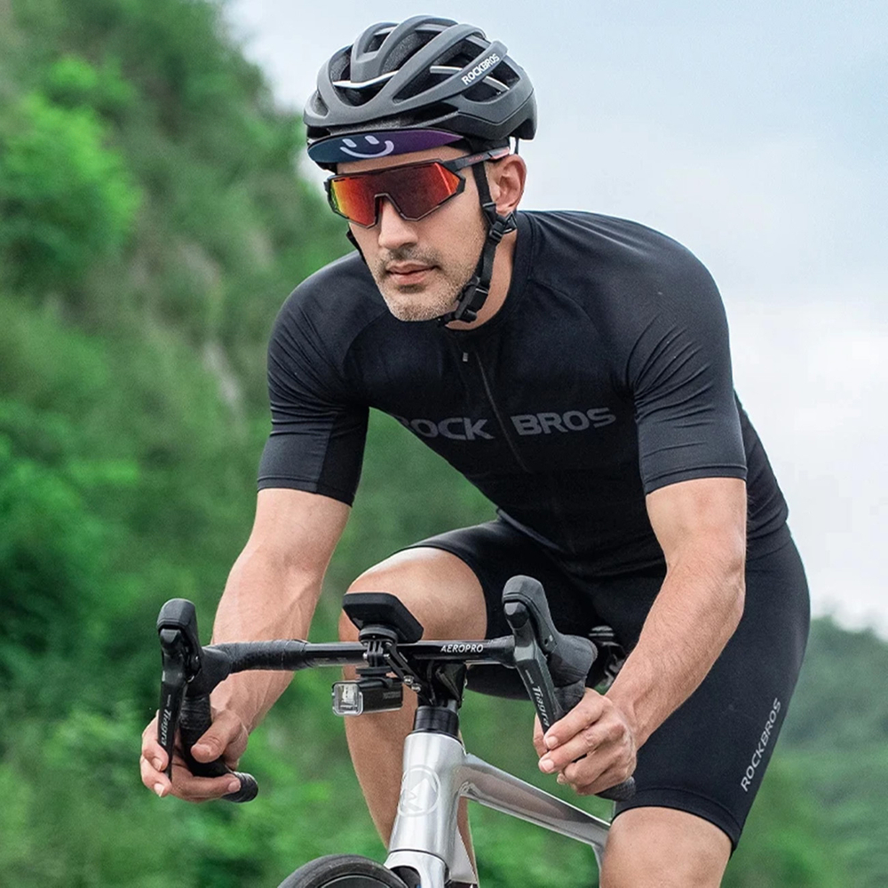 Rockbros 18230005001 cycling cap with peak - black