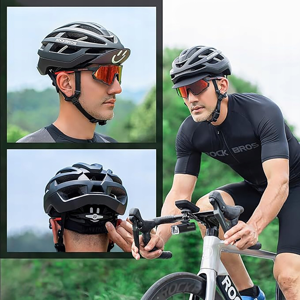 Rockbros 18230005001 cycling cap with peak - black