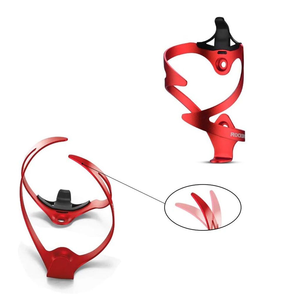 Rockbros 2017-11ARD Aluminum Bike Bottle Holder - Red