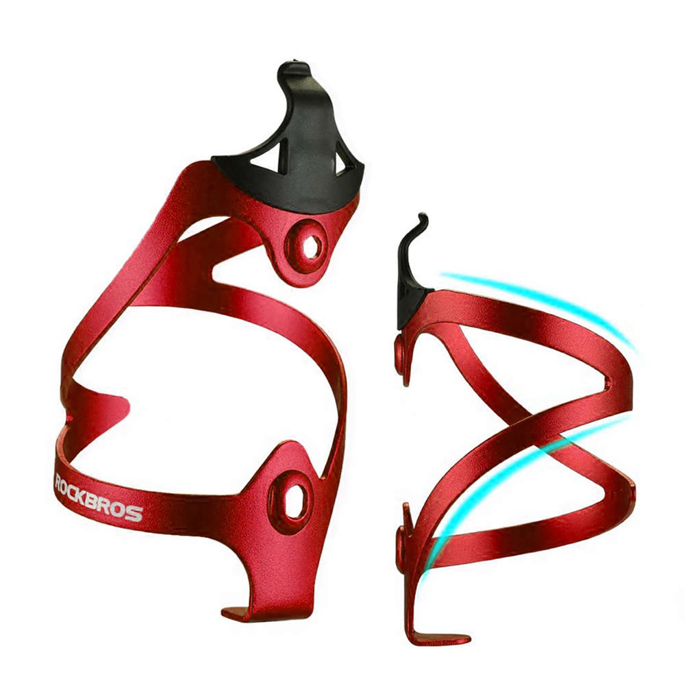 Rockbros 2017-11ARD Aluminum Bike Bottle Holder - Red